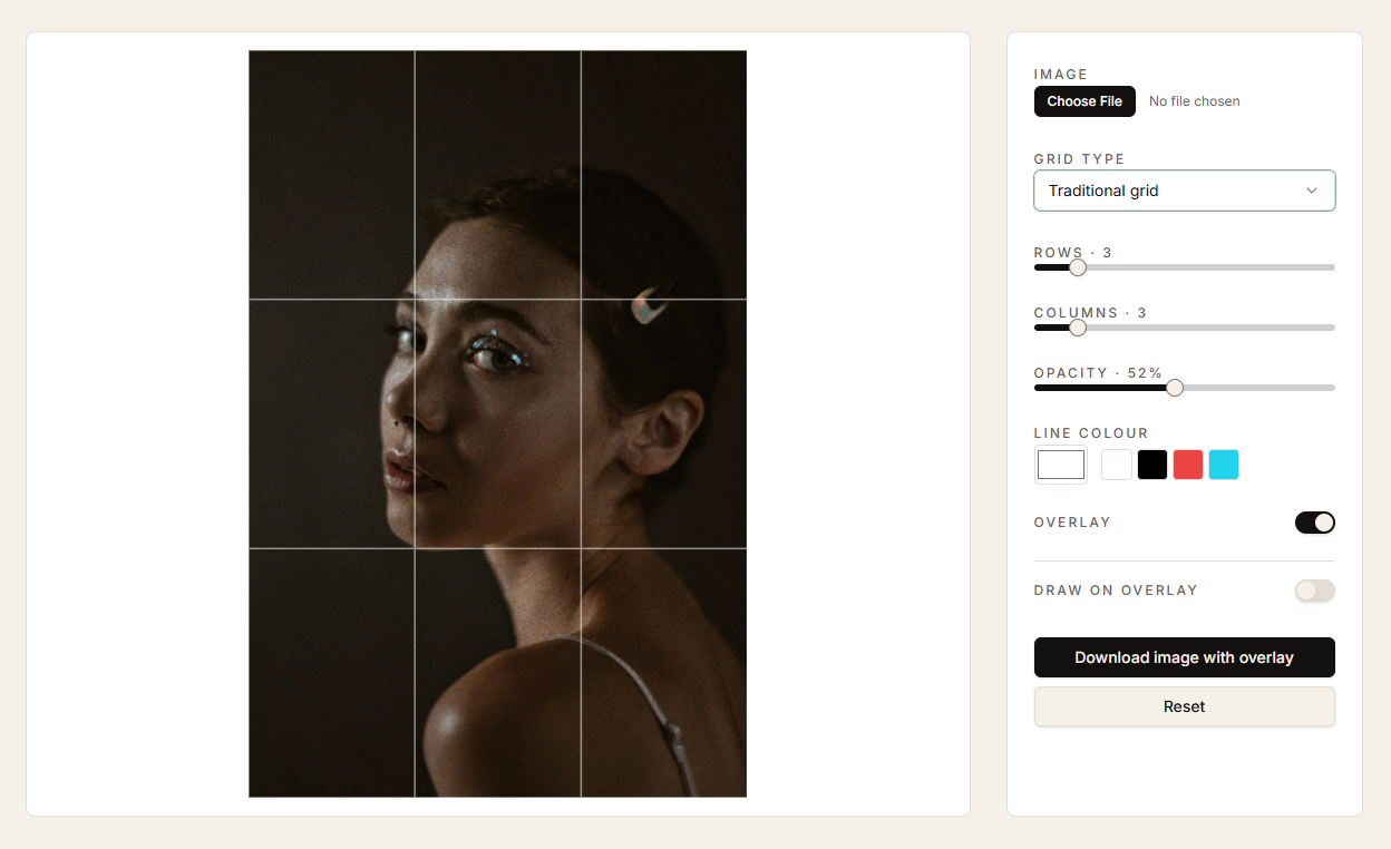 Grid & Proportion Overlay — screenshot