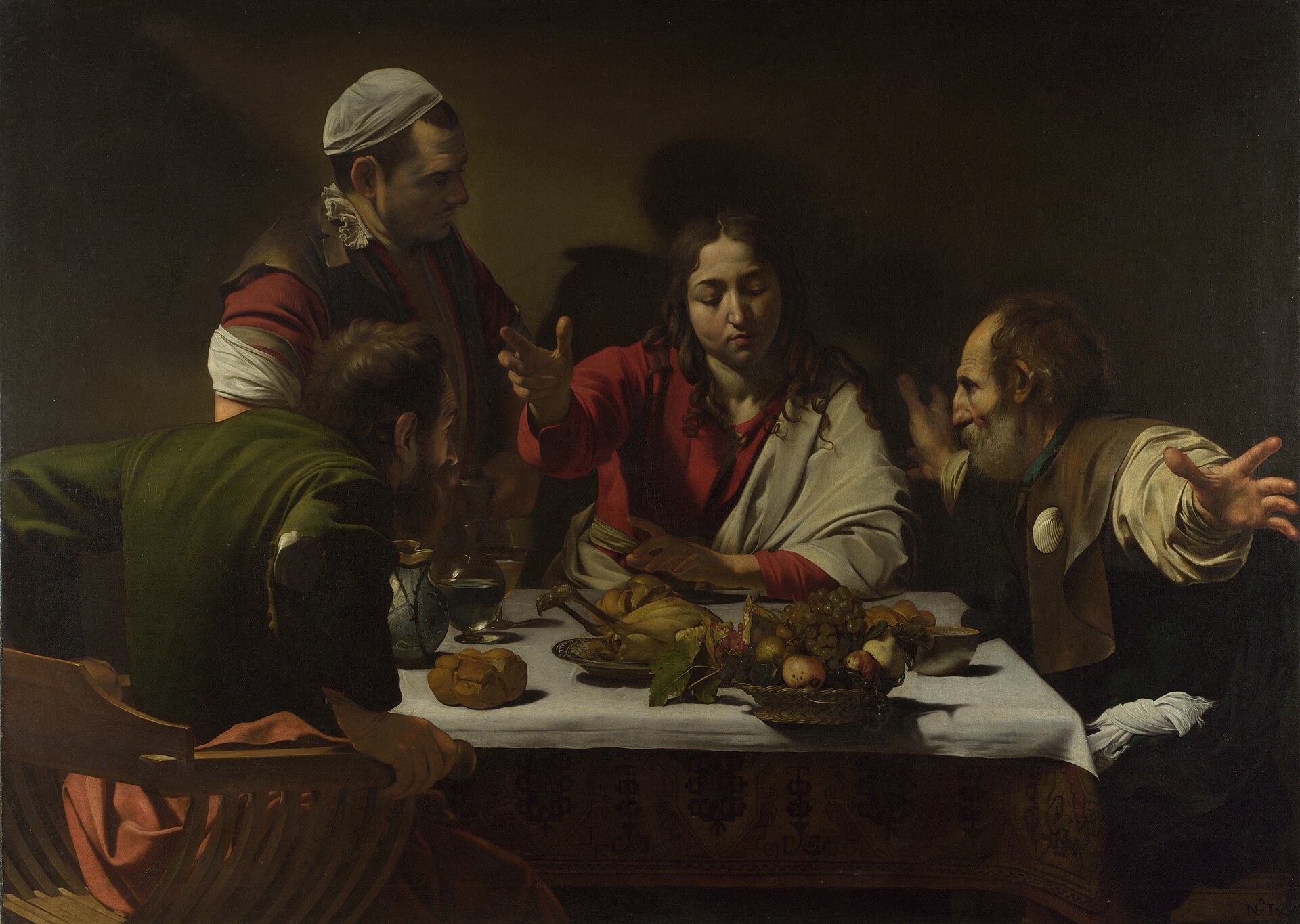 Supper at Emmaus by Caravaggio, 1601 — original